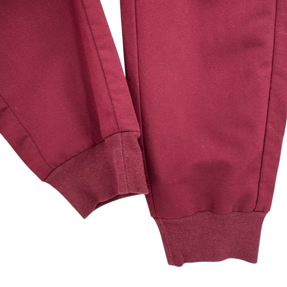 Figs TALL Women's Zamora Burgundy Maroon Mid Rise Jogger Scrub Pants - Picture 6 of 10